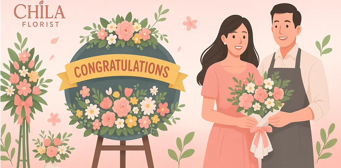 Toko Bunga SCBD Murah - Jual Karangan Bunga, Papan Ucapan & Krans Duka